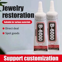 Adhésif époxy transparent B6000-25ml pour bijoux, artisanat, emballage, accessoires d'écran de téléphone, bricolage