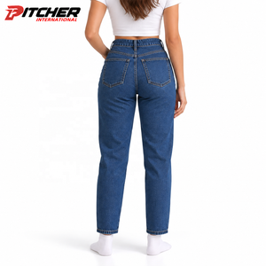 Jeans en denim pour femme style boyfriend, effet usé, pour marques de mode, fabrication sous marque privée, faible MOQ - Product Image 3