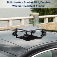 Étui de protection 2-en-1 avec ventouses Starlink Mini Car Mount Accessories Roof Mount Kit for Car Roof Roof Roof Interior Glass RV
