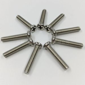 Stainless Steel 201 Phillips Head Machine Screws M3 M4 M5 M6 M8 Round Head Pan Head Metric Grade A Standard Thread - Product Image 5