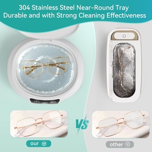 New Souncrise 700ml 48KHz 18W Ultrasonic Stainless Steel Jewelry Cleaner Digital Timer for Dentures Glasses Household Essentials - Product Image 3