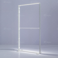 Affichage portable modulaire mobile en aluminium rétroéclairé pour salon professionnel, boîte à lumière LED avec design résistant aux intempéries et taille personnalisée