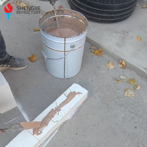 Mortero de cemento de alúmina de alta temperatura horno adhesivo húmedo material refractario aglutinante de unión de ladrillos de fuego - Product Image 4