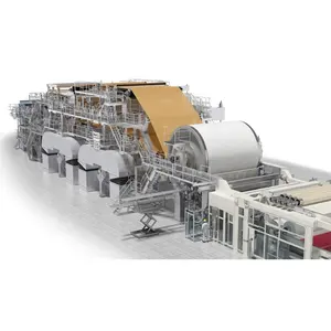 小型牛皮纸卡通纸卷制造机每天10吨牛皮纸生产设备