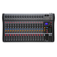 Console de mixage audio analogique professionnelle T-MG Series 6CH 8CH 12CH 16CH avec Bluetooth USB et alimentation fantôme 48V