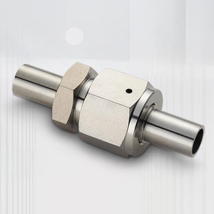 Factory Price Vcr Fittings 1/4'' Ss316l Gland Connector High Purity Gas Distribution Systems Face Seal Clean Stainless <b>Steel</b> - Product Image 2