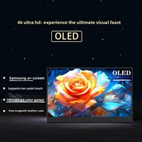 Moniteur portable tactile OLED 4K de 15,6 pouces, écran externe étendu pour ordinateurs portables, PS5 et consoles de jeux