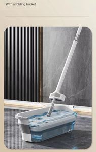 <span class=keywords><strong>Precio</strong></span> bajo y ventas calientes Nuevos artículos para el hogar Pasta mágica flexible Lavado a mano libre <span class=keywords><strong>Fregona</strong></span> plana Seco y húmedo Rotativo de doble uso - Product Image 6