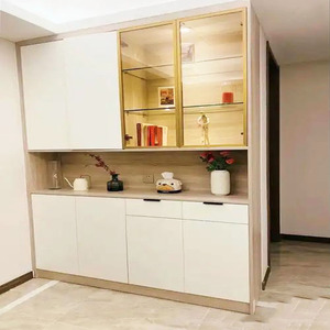 Cửa sổ bằng gỗ nội thất cửa kính cường lực Tường Gạch trang trí nội thất phim kim loại Cầu thang màu khối thủy tinh - Product Image 3