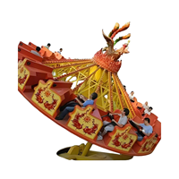 Manège Électrique Phoenix Fire Flying Turntable pour Extérieur, Équipement de Parc d'Attractions avec Mouvement de Balançoire et Danse