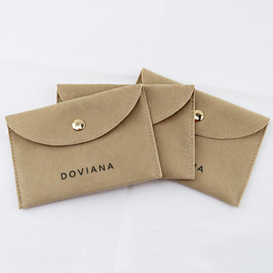 <span class=keywords><strong>Pochette</strong></span> à Bijoux en Velours Ivoire avec Coussinet, Emballage Personnalisé pour Bijoux avec Logo pour Présentoir de Colliers <span class=keywords><strong>et</strong></span> Bijoux - Product Image 2