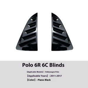 Volkswagen <span class=keywords><strong>Polo</strong></span> 6r <span class=keywords><strong>6c</strong></span> 2011-2017 adesivo esterno per auto con otturatore accessori per modifiche transfrontaliere - Product Image 6