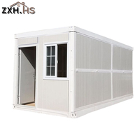 Maison conteneur pliable Farm Stay 20 pieds, 2 chambres, préfabriquée, modulaire, petite maison rurale hors réseau, solaire