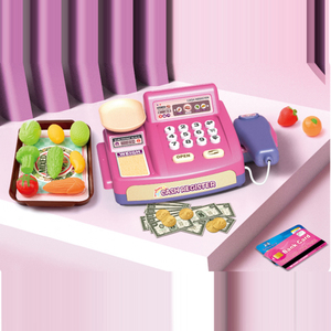Mini caja registradora <span class=keywords><strong>de</strong></span> supermercado Unisex, venta al por mayor, juguetes <span class=keywords><strong>de</strong></span> plástico para comestibles para niños, educación para uso <span class=keywords><strong>en</strong></span> el hogar y el aula - Product Image 4