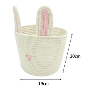 Paniers de rangement en coton, benne de chambre à coucher, ou de bureau, pour le rangement <span class=keywords><strong>des</strong></span> bébés, en corde - Product Image 2