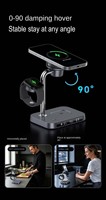 AFY 2026 nouvelle station de charge 3-en-1 tendance à charge rapide 25W avec refroidissement TEC, support en alliage de zinc, pour smartphone, montre et écouteurs sans fil