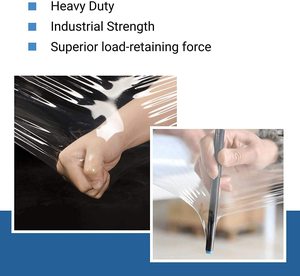 <span class=keywords><strong>Film</strong></span> étirable haute résistance, <span class=keywords><strong>film</strong></span> transparent pour palettes, utilisation manuelle et à la machine, résistant aux déchirures, forte adhérence, emballage protecteur - Product Image 6