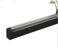 45cm cadre en aluminium raclette de sol essuie-glace outil de nettoyage avec caoutchouc silicone plastique avec poignées pour le nettoyage des sols