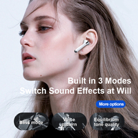 Écouteurs Stéréo Sans Fil Bluetooth 5.0 avec Contrôle Intelligent, Casque de Jeu Stéréo Bass avec Micro, Écouteurs Intra-Auriculaires Sans Fil
