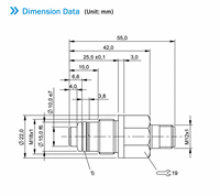Interrupteur de proximité DOMENZI BHS004H BHS004J offert avec sortie NPN ou PNP 500 Bar pour la détection de position des vérins hydrauliques