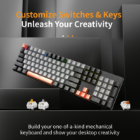Clavier mécanique filaire 104 touches 1,5 m avec rétroéclairage RGB, anti-ghosting sur toutes les touches, prend en charge les langues personnalisées - Vente en gros