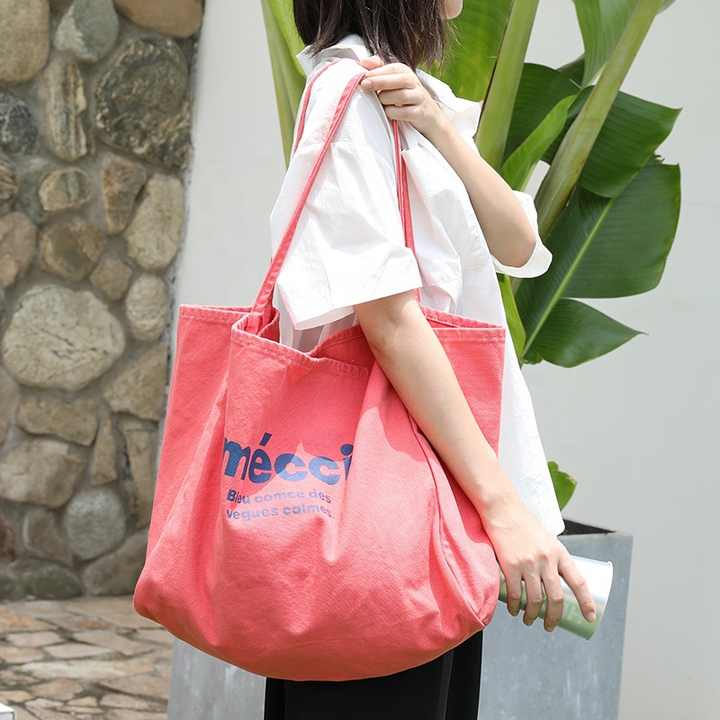 Women's Bag Canvas Tote Bag Large Capacity Travel Handbag Eco-friendly Shopping