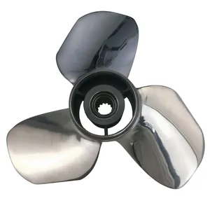 Propeller 12*14 Roestvrij Voor 35-60pk Aangepast Voor Honda Buitenboordzilver Roestvrij Scheepsschroef