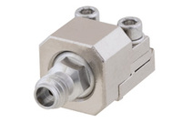 Connecteur femelle en acier inoxydable 2,92 mm à sertir/souder (contact captif) pour alimentation, extrémité de câblage amovible sur PCB, largeur 0,35 mm