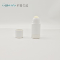 CM5001 Bouteille de déodorant en plastique de couleur personnalisée intérieure remplaçable avec bille roulante pour le corps en plastique