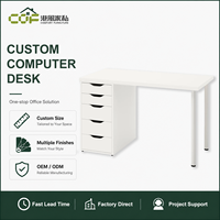 Meubles d'ordinateur modernes, simples et minimalistes, tables d'ordinateur modernes, bureau d'étude et d'écriture avec structure en métal