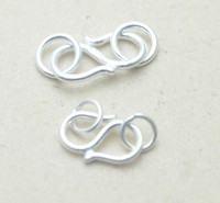 Crochet 925 S de haute qualité personnalisé or blanc et argent marquage résultats de bijoux et composants fermoirs