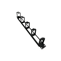 Metal Five Ring Cable Frame Horizontal 1U Cable Management 19" Tray for Data Center Rack Mounted Cable Management Rack