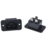 Connecteur Mâle 3 Broches en Laiton ABS de Haute Qualité IEC C20 à Montage sur Panneau ou à Vis AC250V 16A, Module de Prise TUV CCC pour