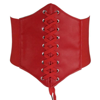 Grande ceinture large élastique à la taille Ceintures Web extensibles à corset Waspie à lacets pour femmes Halloween