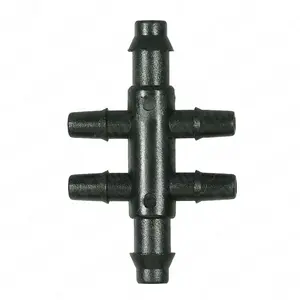 irrigation 6-way plastic round tube 3mm 5mm connector