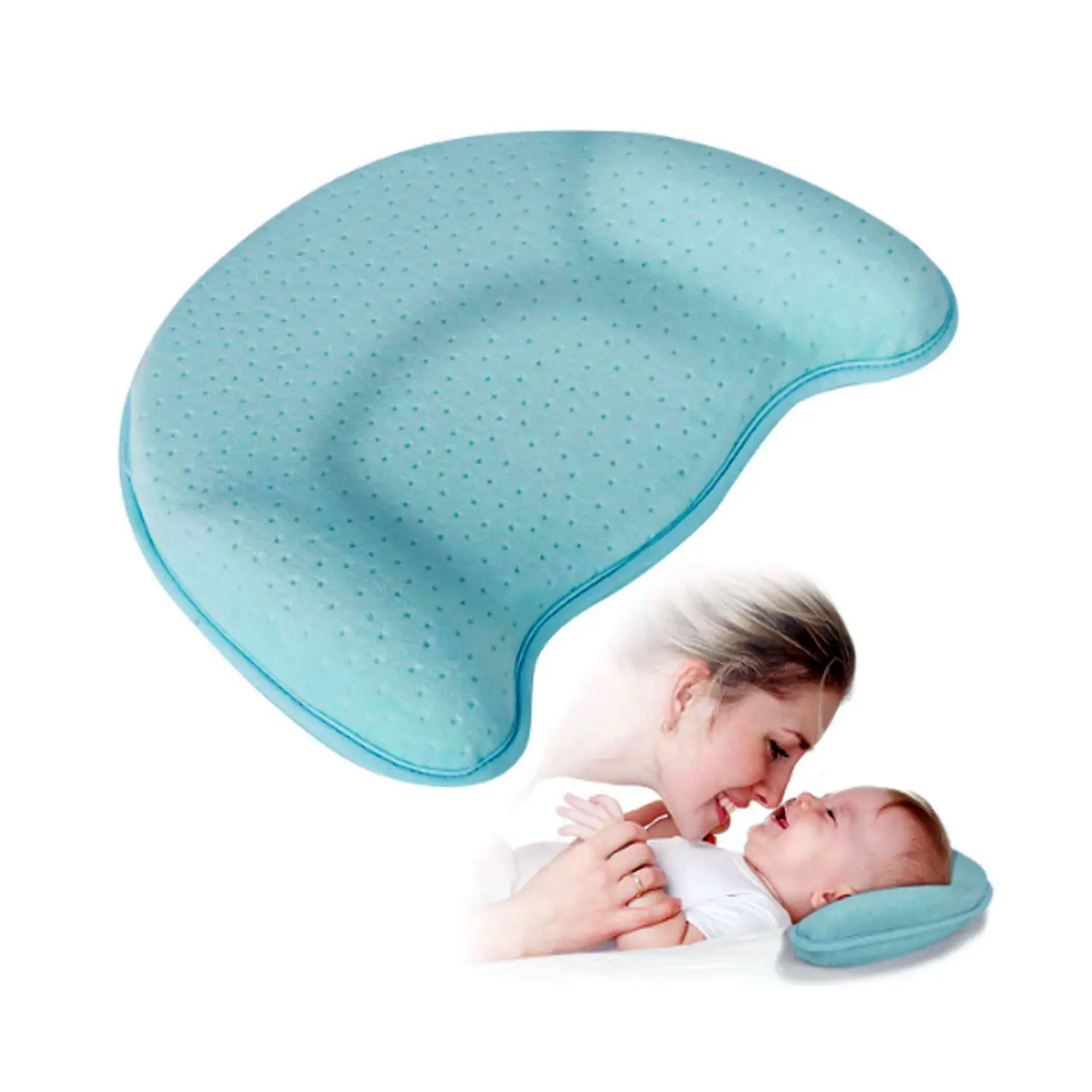 Nouveau-né lavable 3D Air Mesh coton bio Anti tête plate façonnage mousse à mémoire doux sommeil cou bébé oreiller pour nouveau-né