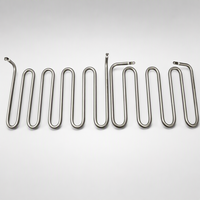 Élément chauffant OEM pour plaque de cuisson 1.2KW 220V SS201, chauffage tubulaire plat serpentin pour remplacement de machine à snack Teppanyaki 811E