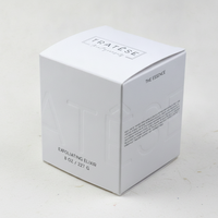 Boîte de crème pour les yeux en papier coton imprimé sur mesure, emballage à marque privée avec estampage à chaud, carton cadeau rigide