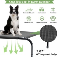 Lit de couchage pour animaux de compagnie pliable, portable, imperméable, respirant, léger, en maille, surélevé, pour l'intérieur et l'extérieur