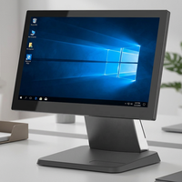 Sistema POS Personalizado Todo en Uno, Pantalla Táctil de 15.6'', Caja Registradora con Windows, Máquina POS para Pedidos y Pagos para Negocios Minoristas