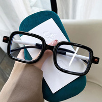 Lunettes progressives personnalisées anti-lumière bleue à monture épaisse avec verres de haute correction