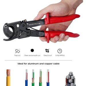 Yangoutool DIY Ergonomic <b>Ratchet</b> <b>Cable</b> <b>Cutter</b> 32mm Steel Copper Wire Cutting Tool for Electrical Use - Product Image 3