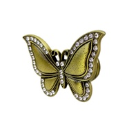 Poignées de meuble Bongo BGK15005 M4 Diamante Butterfly, plaquées zinc, couleurs modernes