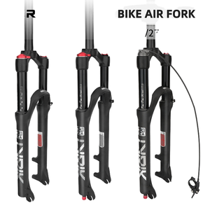 Fourche avant de <span class=keywords><strong>VTT</strong></span> de 26, 27,5 et 29 pouces avec suspension pneumatique, <span class=keywords><strong>couronne</strong></span> en aluminium et axe de 9 mm, type de direction droite, pièces de vélo de montagne - Product Image 6