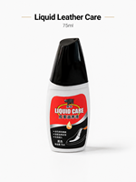 Black Bull 75ml Líquido Nutritivo para Cuero, Revestimiento Impermeable, Agente de Acabado para Cuero Genuino, para Botas de Trabajo Resistentes