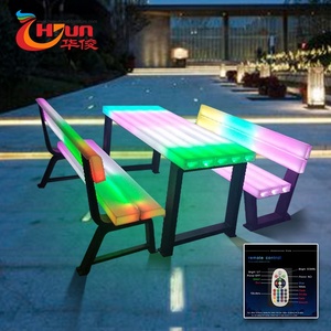 Banc de parc LED au design moderne <span class=keywords><strong>et</strong></span> abordable, éclairage <span class=keywords><strong>extérieur</strong></span> pour jardin, <span class=keywords><strong>table</strong></span> <span class=keywords><strong>et</strong></span> chaises <span class=keywords><strong>d</strong></span>'<span class=keywords><strong>extérieur</strong></span> - Product Image 6