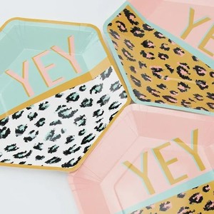 Báo in trang trí Bộ đồ ăn dùng một lần thiết lập bao gồm giấy tấm khăn ăn ly cà phê cho các dịp bên - Product Image 2