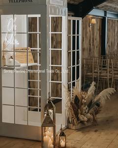 Décor de mariage personnalisé Londres cabine téléphonique Audio livre d'or avec des fleurs britannique blanc cabine téléphonique - Product Image 3