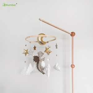 <span class=keywords><strong>Conte</strong></span> de fées Boho Babymobile Space Nursery Decor Jouets suspendus Dragon <span class=keywords><strong>Feutre</strong></span> Baby Mobile, Cadeau de douche de bébé pour nouveau-né - Product Image 4