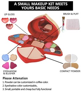 Juego de <span class=keywords><strong>maquillaje</strong></span> con forma de corazón, pequeño, marca privada, Cosméticos básicos, Kits de <span class=keywords><strong>maquillaje</strong></span> para mujer - Product Image 2